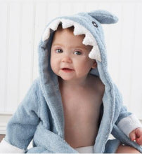 Load image into Gallery viewer, Hooded Animal Baby Bathrobe - Comfy Bambino
