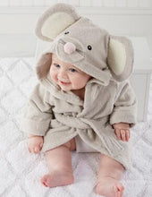 Load image into Gallery viewer, Hooded Animal Baby Bathrobe - Comfy Bambino
