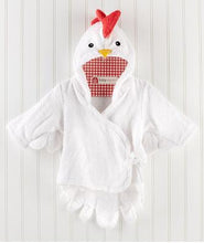 Load image into Gallery viewer, Hooded Animal Baby Bathrobe - Comfy Bambino
