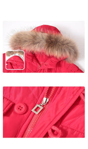 Kids Cosy Essential 2 Piece Winter Hooded Down Jacket - Comfy Bambino