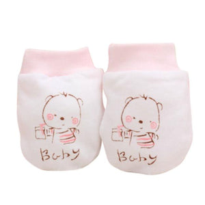 Newborn Baby Anti - Scratch Mittens - Comfy Bambino