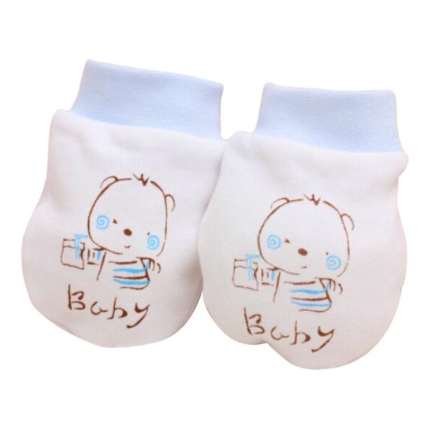 Newborn Baby Anti - Scratch Mittens - Comfy Bambino