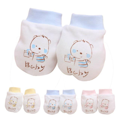 Newborn Baby Anti - Scratch Mittens - Comfy Bambino