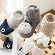 Load image into Gallery viewer, Non - Slip Soft Cotton Cartoon Animal Baby Socks - Comfy Bambino

