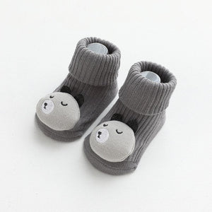 Non - Slip Soft Cotton Cartoon Animal Baby Socks - Comfy Bambino