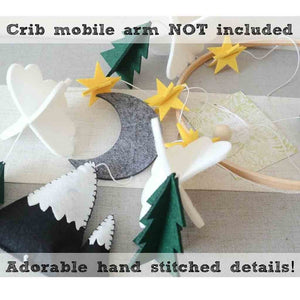 Woodland Night Baby Crib Mobile - Comfy Bambino
