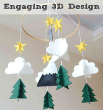 Load image into Gallery viewer, Woodland Night Baby Crib Mobile - Comfy Bambino
